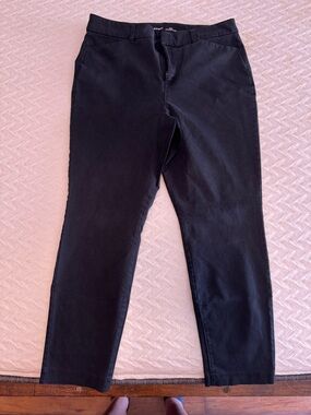 Old Navy Black Womens Straight-Leg Trousers